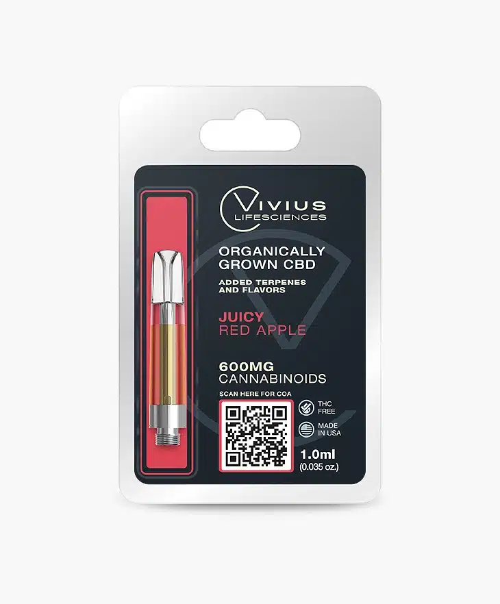 CBD Cartridge Juicy Red Apple 1.0ml (600mg)