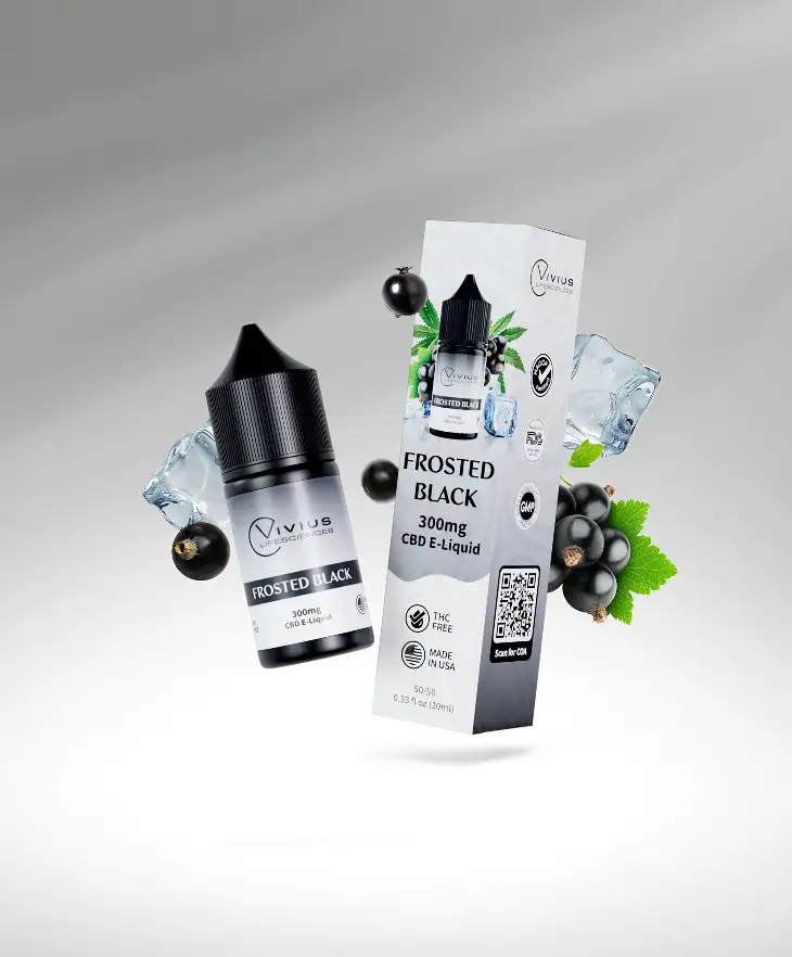 CBD E-Liquid Frosted Black 10ml (300mg)