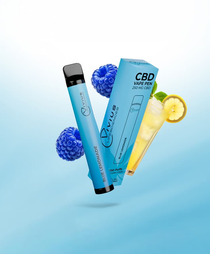 Blue Lemonade Disposable CBD Vape 200mg (750 Puffs)