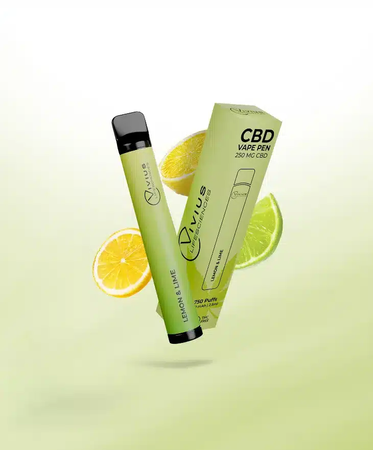 Lemon & Lime Disposable CBD Vape 200mg (750 Puffs)